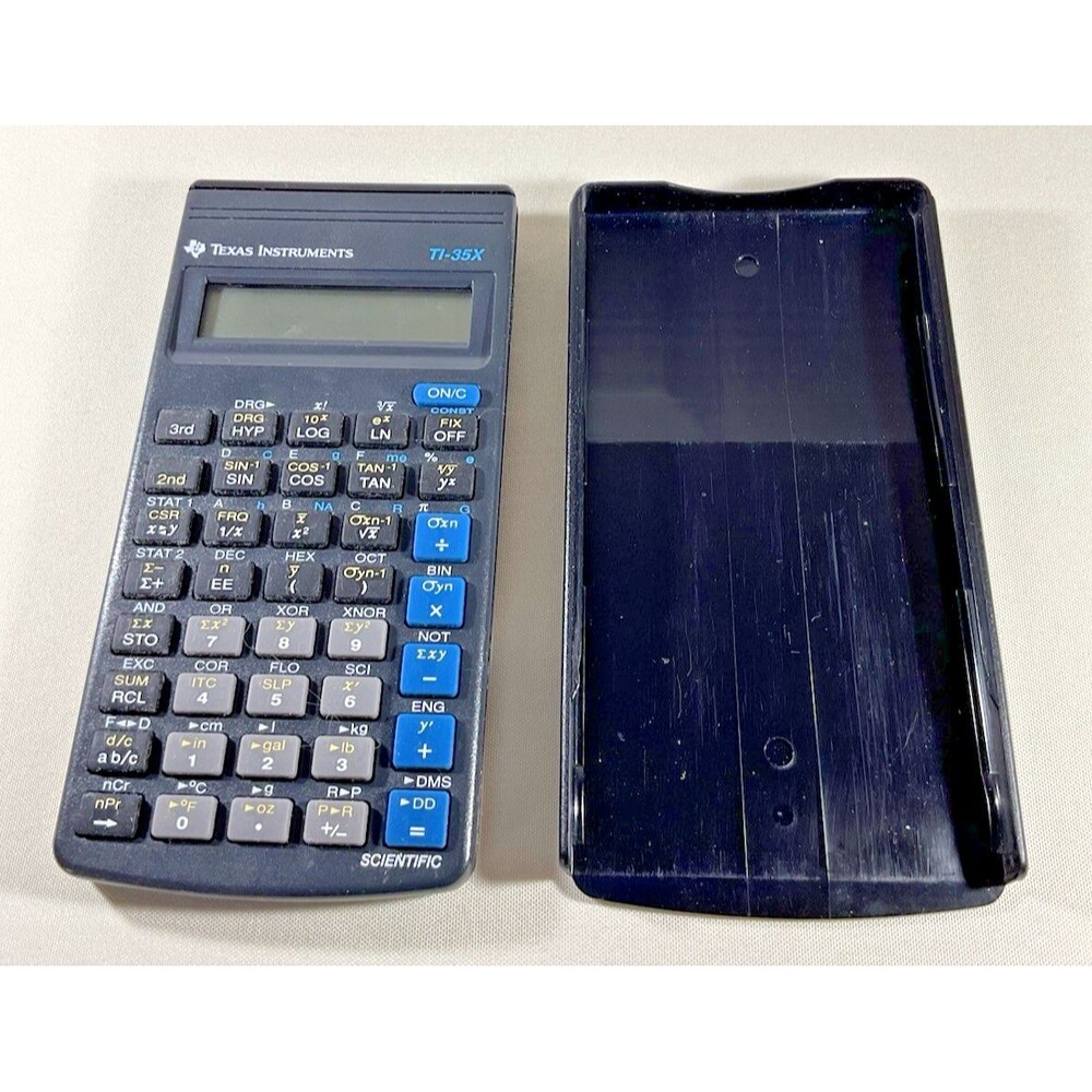 Texas Instruments TI-35X Scientific Calculator - w/ Case Working Needs Battery